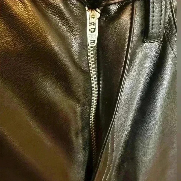 A.L.C. Freddie Faux Leather Flared Pant Black NWT Size US 10 - Picture 6 of 7